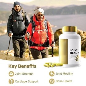 Santé des articulations pour les femmes et les hommes - Glucosamine Chondroïtine Curcuma, Joint Health para Mujer, soutient l