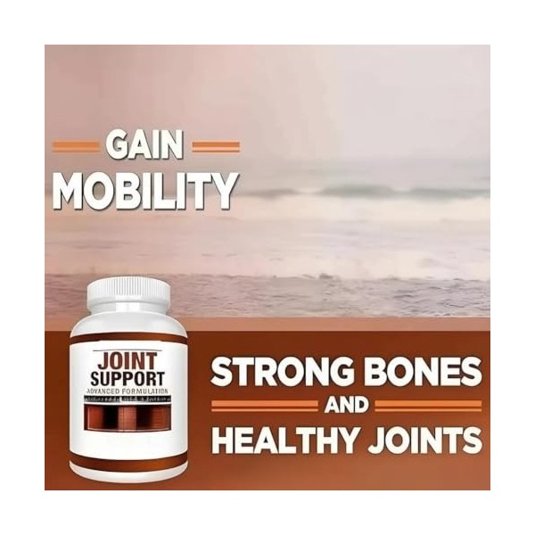 Glucosamine Chondroïtine Curcuma - Support articulaire pour comprimés de soulagement des os, du dos, des genoux et des mains