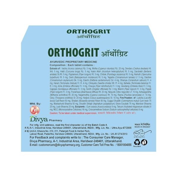 Ethnic Choice ORTHOGRIT TABLET 60 N