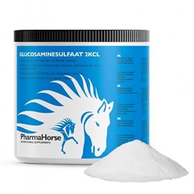 PharmaHorse Sulfate de glucosamine 2KLC | sans Sucre ajouté | Articulation Cheval | Glucosamine Cheval | Sulfate de glucosami