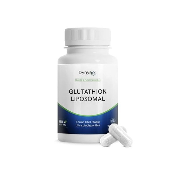 Glutathion Liposomal Naturel - Forme Réduite GSH - Biodisponible & Stable - Antioxydant - Immunité & Détox - Qualité Supérieu