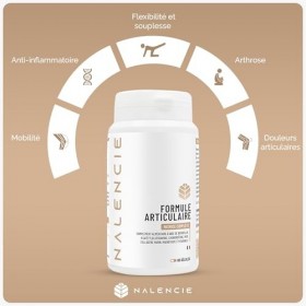 Formule Articulations Complète - Anti douleurs - 7 Actifs : Glucosamine, Chondroïtine Marine, MSM, Collagène Marin, Boswellia