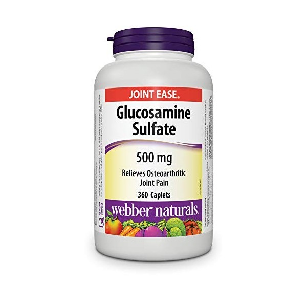 Webber Naturals Glucosamine Sulfate 500 mg 360 Caplets