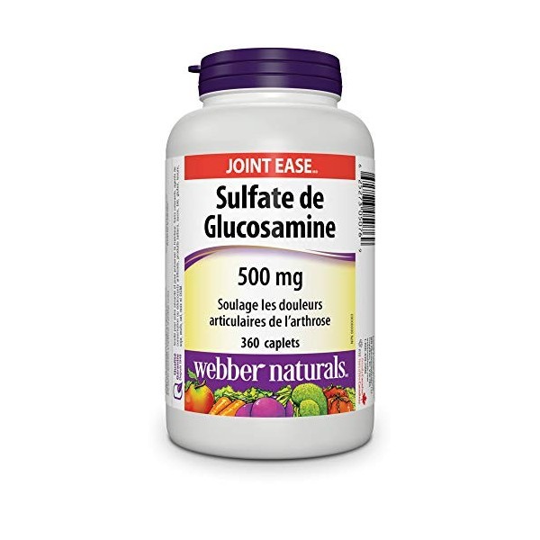 Webber Naturals Glucosamine Sulfate 500 mg 360 Caplets
