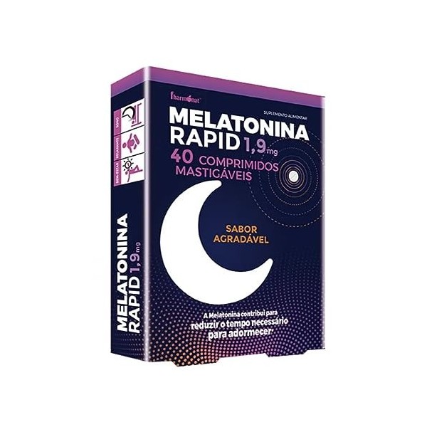 Mélatonine rapid 1.9mg 40 comprimés mastigáveis