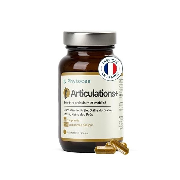 Phytocea Articulations + Complément Articulaire Naturel | Glucosamine Extra Fort, Harpagophytum | Anti-Inflammatoire, Arthros