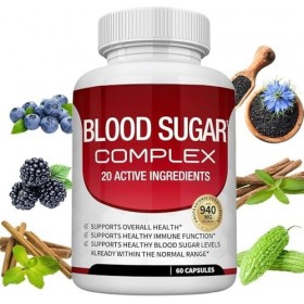 Complément Complexe pour la Glycémie – Aide à maintenir des niveaux de pression artérielle sains déjà dans la plage normale, ...
