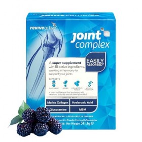 Joint Complex par Revive Active - 1 sachet/jour - Soutient articulations, cartilage, os et muscles - Avec collagène marin, ac