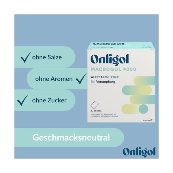Onligol Macrogol 4000 - Soutien Doux Constipation 20 Sachets