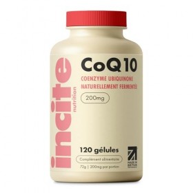Incite Nutrition Coenzyme Q10. Pack de 120 Gélules CoQ10 de 200 mg. Suppléments Antioxydants pour un Vieillissement en Bonne ...