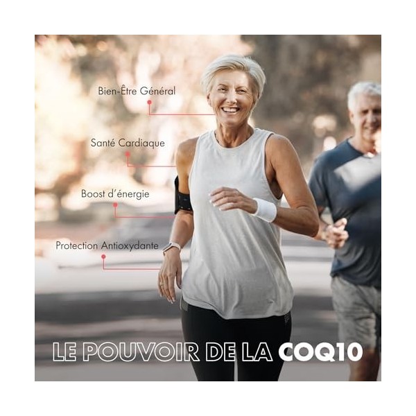 Incite Nutrition Coenzyme Q10. Pack de 120 Gélules CoQ10 de 200 mg. Suppléments Antioxydants pour un Vieillissement en Bonne ...