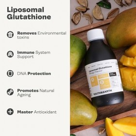 Youth & Earth Glutathion liquide liposomal 250 ml – Supplément de glutathion antioxydant pour anti-âge naturel – Formule végé