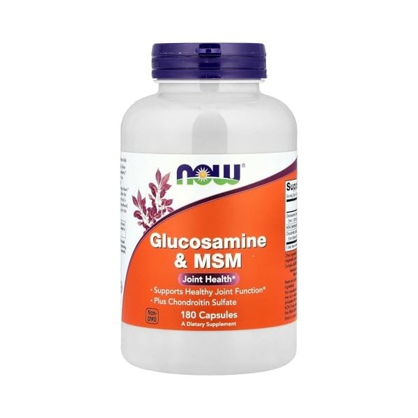 NOW Foods Glucosamine & MSM - 180 vcaps