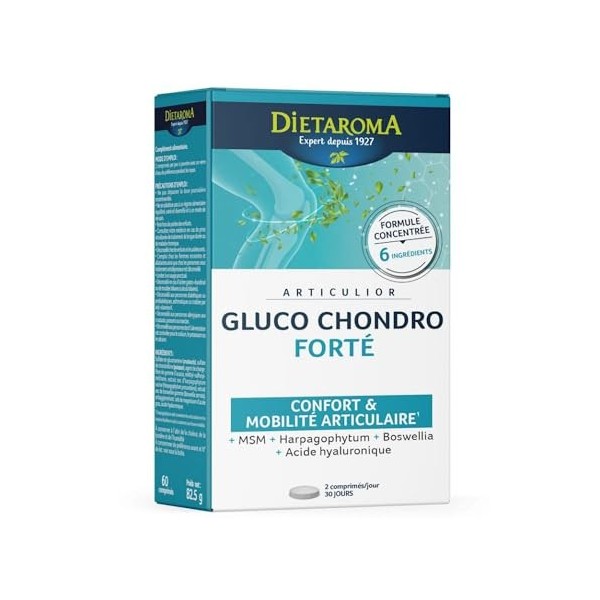 Complément alimentaire Articulior Gluco Chondro Forté | 60 comprimés | Dietaroma