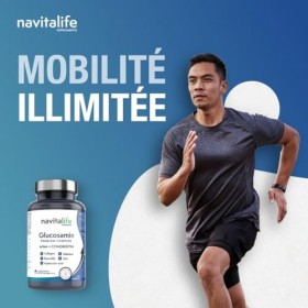 Glucosamine Chondroïtine 1100mg Premium Complex + MSM + Hydrolysed Marine Collagen | Améliore la Mobilité, Réduit la Douleur ...