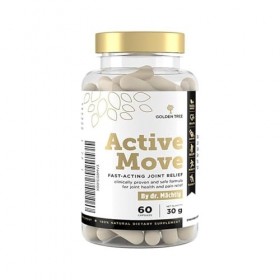Golden Tree Active Move – Gélules Articulations avec Boswellia, Acide Hyaluronique, Collagène UC-II & Vitamine C – Complexe A
