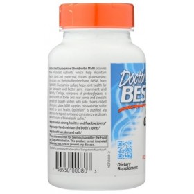 Doctors Best Glucosamine Chondroïtine MSM avec OptiMSM, 120 capsules végétariennes