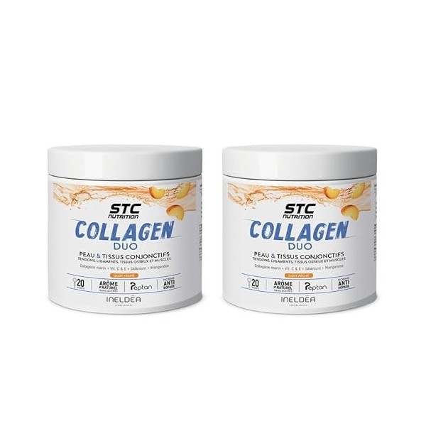 STC NUTRITION - Collagen Duo - Favorise la Santé de la Peau, des Os et des Articulations - Collagène Marin Type I + Vitamines...