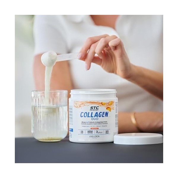 STC NUTRITION - Collagen Duo - Favorise la Santé de la Peau, des Os et des Articulations - Collagène Marin Type I + Vitamines...