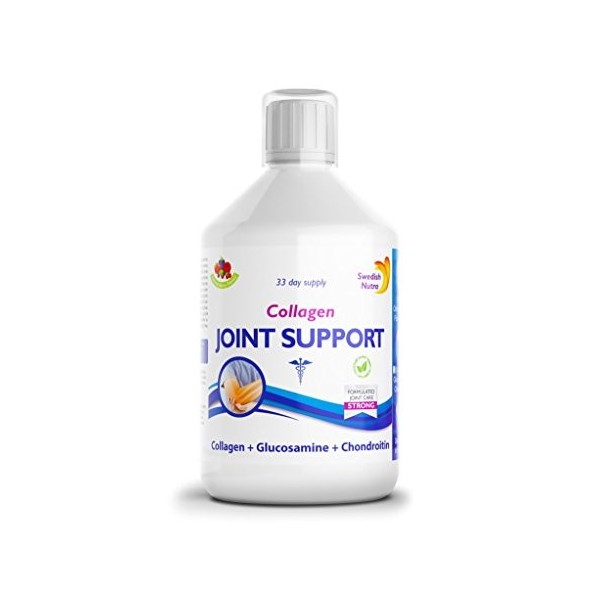Premium Liquid Joint Support 6000 mg Complexe de collagène, MSM, glucosamine, sulfate de chondroïtine