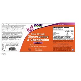 NOW Foods Glucosamine & Chondroitin Extra Strength - 240 tabs