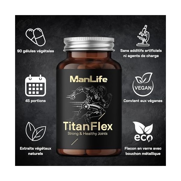 Collagène pour les ARTICULATIONS – Glucosamine, Chondroïtine, Soufre organique MSM FLEX