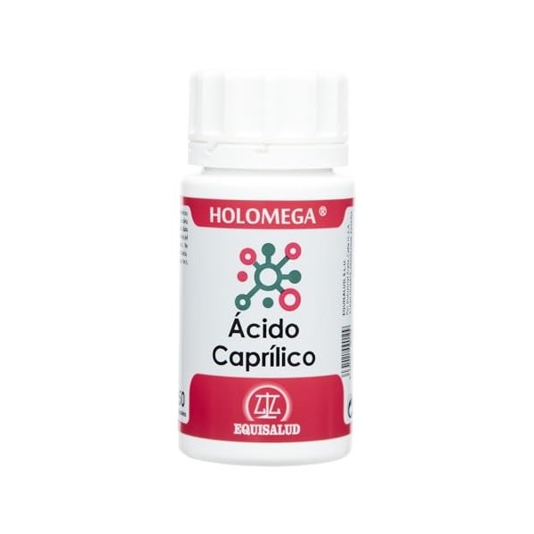 EQUISALUD HOLOMEGA ACIDO CAPRILICO 50cap. – favorise le bien-être lorsqu’il est utilisé de façon continue, complément aliment
