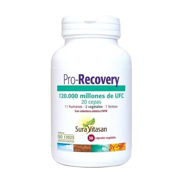SURAVITASAN PRO-RECOVERY 30cap. REFRIGERACION – complément complet proposé en gélules pratiques, boîte de 30 gélules, à pre