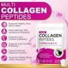 Poudre de collagène, poudre de collagène, 5 types de peptides de collagène, très efficace, 454 g, peptide de type 1 et 3, ave