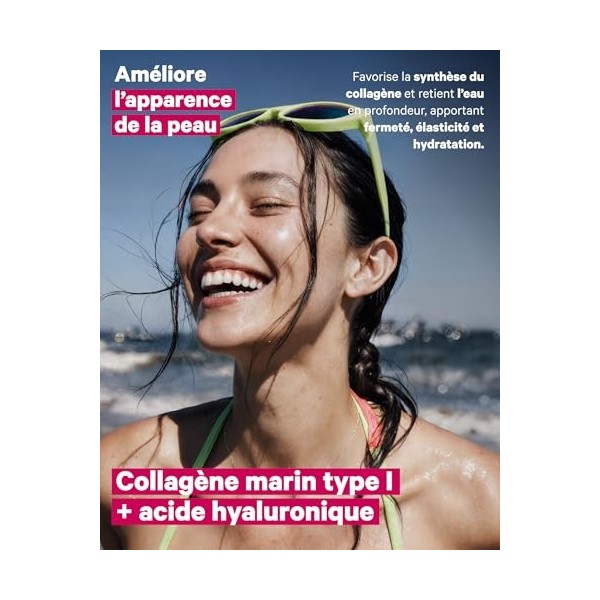 Collagène Marin Hydrolysé Pur + Acide Hyaluronique, Coenzyme Q10, Biotine & Vitamine C | 150 Gélules | Haute Biodisponibilité