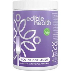 Edible Health Collagène Hydrolysé 400g, Types 1 & 3 Peptides avec 18 Acides Aminés pour Peau Cheveux Ongles Os Articulations,...