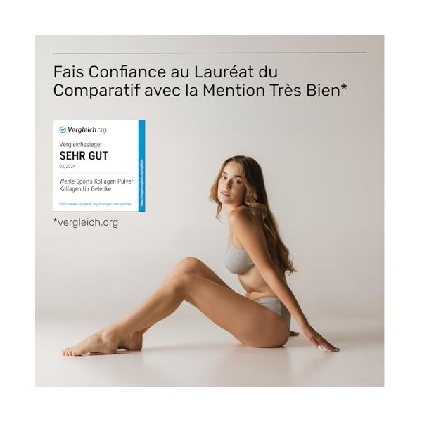 Collagene en Gélules - 315 Gélules - 4550 mg Peptides de Collagène par Dose Journalière - Type I, II & III CollaPure® - Grass...