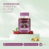 Collagène avec biotine, coenzyme Q10, vitamines A, C et E - Goût fruits rouges - Supplément pour prendre soin de votre peau -