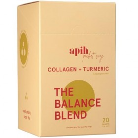 APIH collagène hydrolysé + poudre de curcuma, pour la peau, les cheveux et les ongles, peptides de collagène bovin, sans sucr