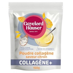 GAYELORD HAUSER - Collagène Marin Hydrolysé BIO en poudre - Complément Alimentaire - Saveur Citron - Enrichi Vitamine C - Pea