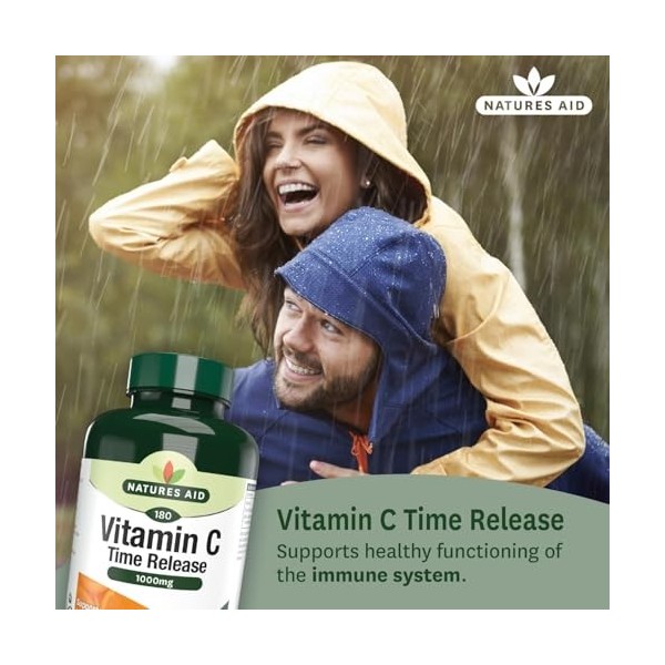 Vit aide Natures C Temps de sortie 1000mg 180 Comprimés Collagène