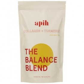 APIH collagène hydrolysé + poudre de curcuma, pour la peau, les cheveux et les ongles, peptides de collagène bovin, sans sucr