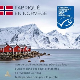 Nutriments Nordiques Collagène Marin Sauvage | Type I | 95% de Protéines | Pour les Articulations, les Muscles et les Os | Pe