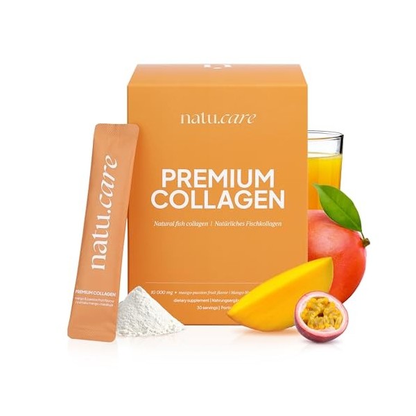 natu.care - Poudre de collagène de qualité supérieure 10 000 mg - Poudre de collagène - Poudre de collagène - Protéines vital