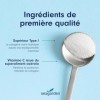 Seagarden Collagène Marin Type 1 à Boire - Peptides Hydrolysés + Vitamine C, Complément Alimentaire Goût Fraise, Peau Hydraté