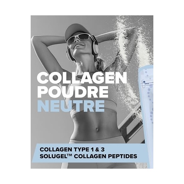 IronMaxx Poudre de collagène – Sachet de 500 g | Hydrolysat de collagène pur sans additifs | Goût neutre | 9 g de protéines p