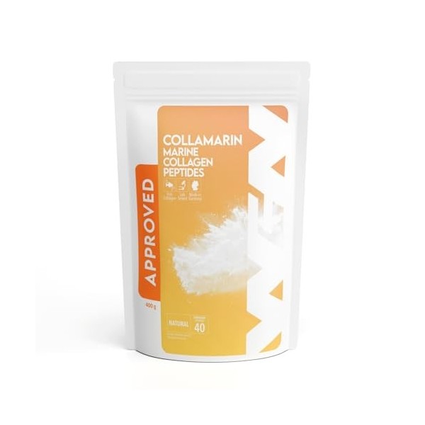 WFN Approved Collamarin - Collagene Marin Poudre - 400g Goût neutre - Collagène hydrolysé Peptides de poisson - Produit & tes