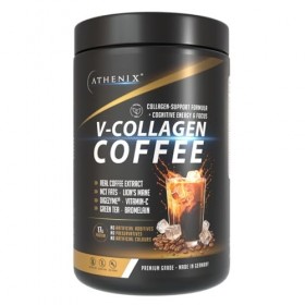 Athenix Café au collagène de qualité supérieure | Café protéiné avec | Faible teneur en sucre | Lisse et crémeux | Favorise l