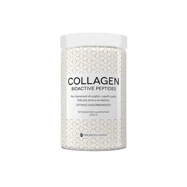 PromoPharma Collagen Bioactive Peptides - Complément pour ongles, cheveux et peau plus tonique et élastique 800 g