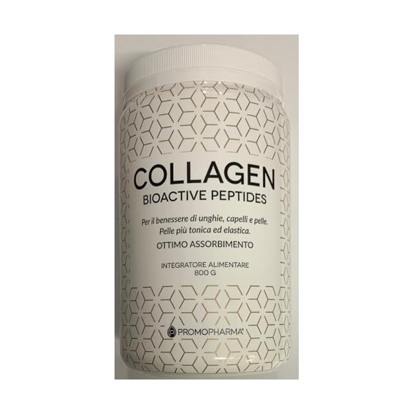PromoPharma Collagen Bioactive Peptides - Complément pour ongles, cheveux et peau plus tonique et élastique 800 g