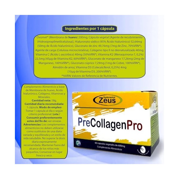 PreCollagenPro aide vos tissus, prévient les douleurs articulaires et les inflammations, prévient le vieillissement prématuré