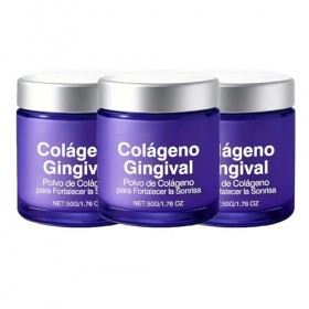 Poudre de collagène pour les dents - Poudre de soin buccal stimulant le sourire avec collagène et hydroxylapatite - Sans fluo...