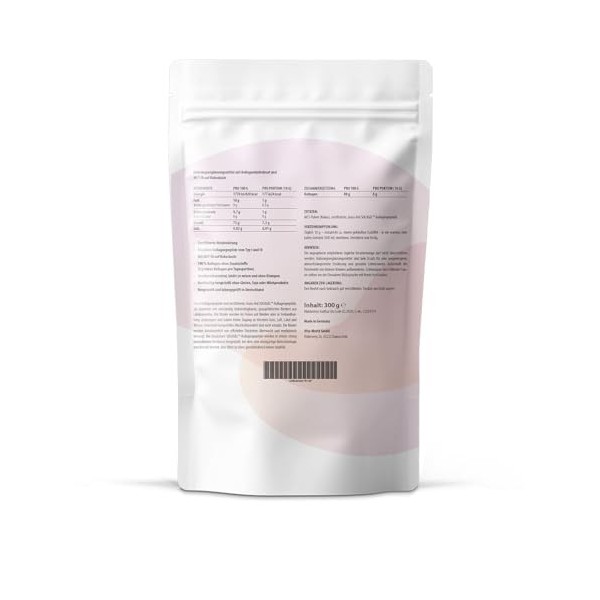 Vitaworld Poudre de collagène MCT Grassfed, 30 portions, issue dun élevage de pâturage certifié, complexe de collagène bioac