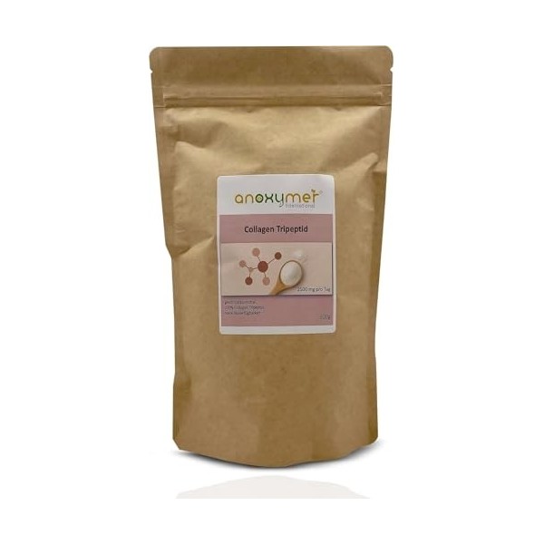 Hydrolysat de collagène - Tripeptide - 300 g - Bonne solubilité - Sans goût - Sans additifs - De bœuf - Haute biodisponibilit