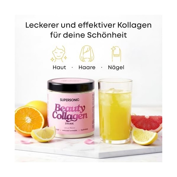 Boisson de beauté au collagène agrumes 